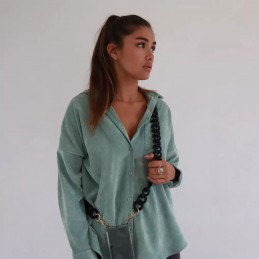 LaCoqueFrançaise - Chaîne bijoux Alice Noir mat