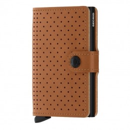SECRID Miniwallet- Porte-cartes Cuir Perforated compact et sécurisé