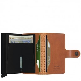 SECRID Miniwallet- Porte-cartes Cuir Perforated compact et sécurisé