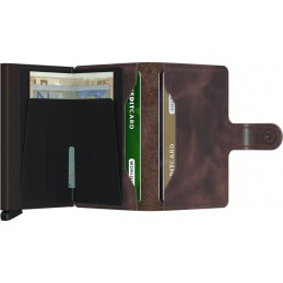 SECRID Miniwallet - Porte-cartes Cuir Vintage compact et sécurisé