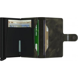 SECRID Miniwallet - Porte-cartes Cuir Vintage compact et sécurisé