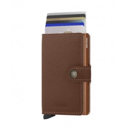 SECRID Miniwallet - Porte-cartes Cuir Saffiano compact et sécurisé