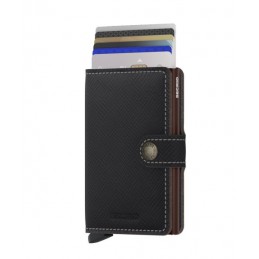 SECRID Miniwallet - Porte-cartes Cuir Saffiano compact et sécurisé