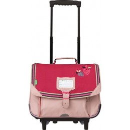 Collège - Tann's - Cartable trolley 38 cm - Célia rose