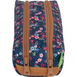 Collège - Tann's - Trousse scolaire double - Lou Ann bleue
