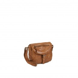 Gianni Conti - Sac bandoulière à rabat cuir vintage