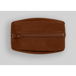 ATELIERS FOURES - Porte-monnaie Grain de café cuir avec Porte-Clé - Hector