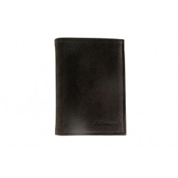 LE CAÏMAN - Portefeuille 3 volets en cuir aspect nubuck