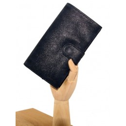 LE CAÏMAN - Compagnon en cuir gloss aspect brillant