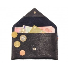 Porte Cartes - LE CAÏMAN - Porte-papiers en cuir gloss aspect brillant