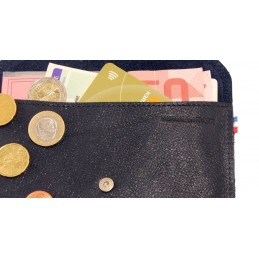 Porte Cartes - LE CAÏMAN - Porte-papiers en cuir gloss aspect brillant