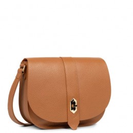 Sac bandoulière - LANCASTER - Sac Besace à Rabat Grainé - Top Double
