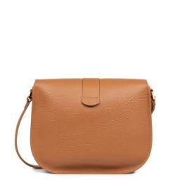 Sac bandoulière - LANCASTER - Sac Besace à Rabat Grainé - Top Double
