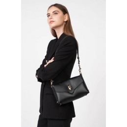 LANCASTER - Petit Sac Trotteur à Rabat Grainé - Top Double
