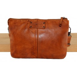 GIANNI CONTI - Sac Bandoulière 3 compartiments cuir vintage