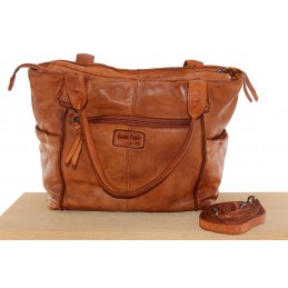GIANNI CONTI - Sac Shopping Épaule et bandoulière cuir vintage