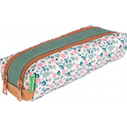 Tann's - Trousse scolaire double - Iris vert