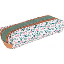Tann's - Trousse scolaire double - Iris vert
