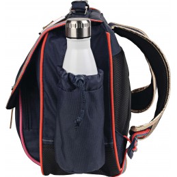 Cartable - Tann's - Cartable 38 cm avec poche gourde - Leila marine