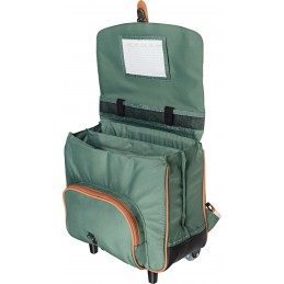 Tann's - Cartable trolley 38 cm - Iris vert