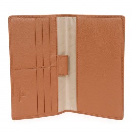 Hexagona - Porte-chéquier en cuir grainé