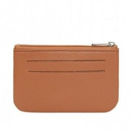 Hexagona - Porte-monnaie avec porte-clés en cuir grainé