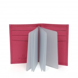 Hexagona - Porte-cartes en cuir grainé