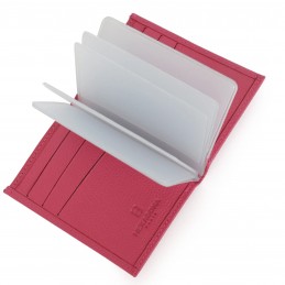 Hexagona - Porte-cartes en cuir grainé