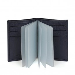 Hexagona - Porte-cartes en cuir grainé