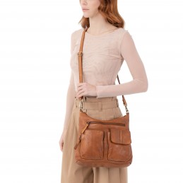 Gianni Conti - Sac besace cuir vintage