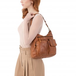 Gianni Conti - Sac besace cuir vintage