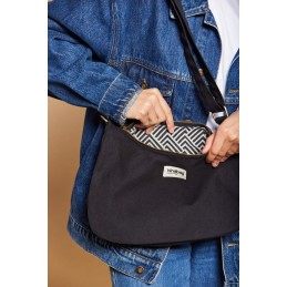 Hindbag - Grand sac bandoulière Rosa - Coton bio