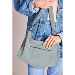 Sac épaule - Hindbag - Grand sac bandoulière Rosa - Coton bio