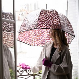 Isotoner - Parapluie cloche transparent avec motifs