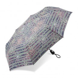 Pierre Cardin - Parapluie pliant Easymatic Motifs de Rêve Jade Stripe
