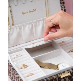 Maison Scarlett - Boîte à bijoux Louise - Velours Léopard