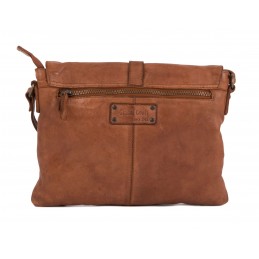 GIANNI CONTI - Sac Gibecière avec Rabat cuir vintage