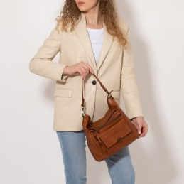 Gianni Conti - Sac besace épaule - Cuir vintage