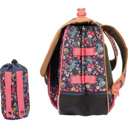 Cartable - Tann's - Cartable 38 cm avec poche gourde - Design Fille