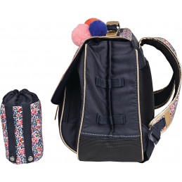 Cartable - Tann's - Cartable 38 cm avec poche gourde - Design Fille