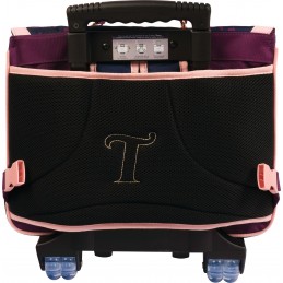 Cartable avec roulettes - Tann's - Cartable trolley 38 cm - 2 boucles - Inaya