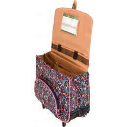 Cartable avec roulettes - Tann's - Cartable trolley 38 cm - Design Fille
