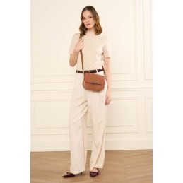 Sac bandoulière - Lancaster - Sac Besace à rabat avec fermoir M - Paris Ily
