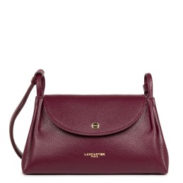 Sac bandoulière - Lancaster - Grand sac trotteur cuir grainé - Accordéon double