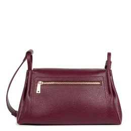 Sac bandoulière - Lancaster - Grand sac trotteur cuir grainé - Accordéon double